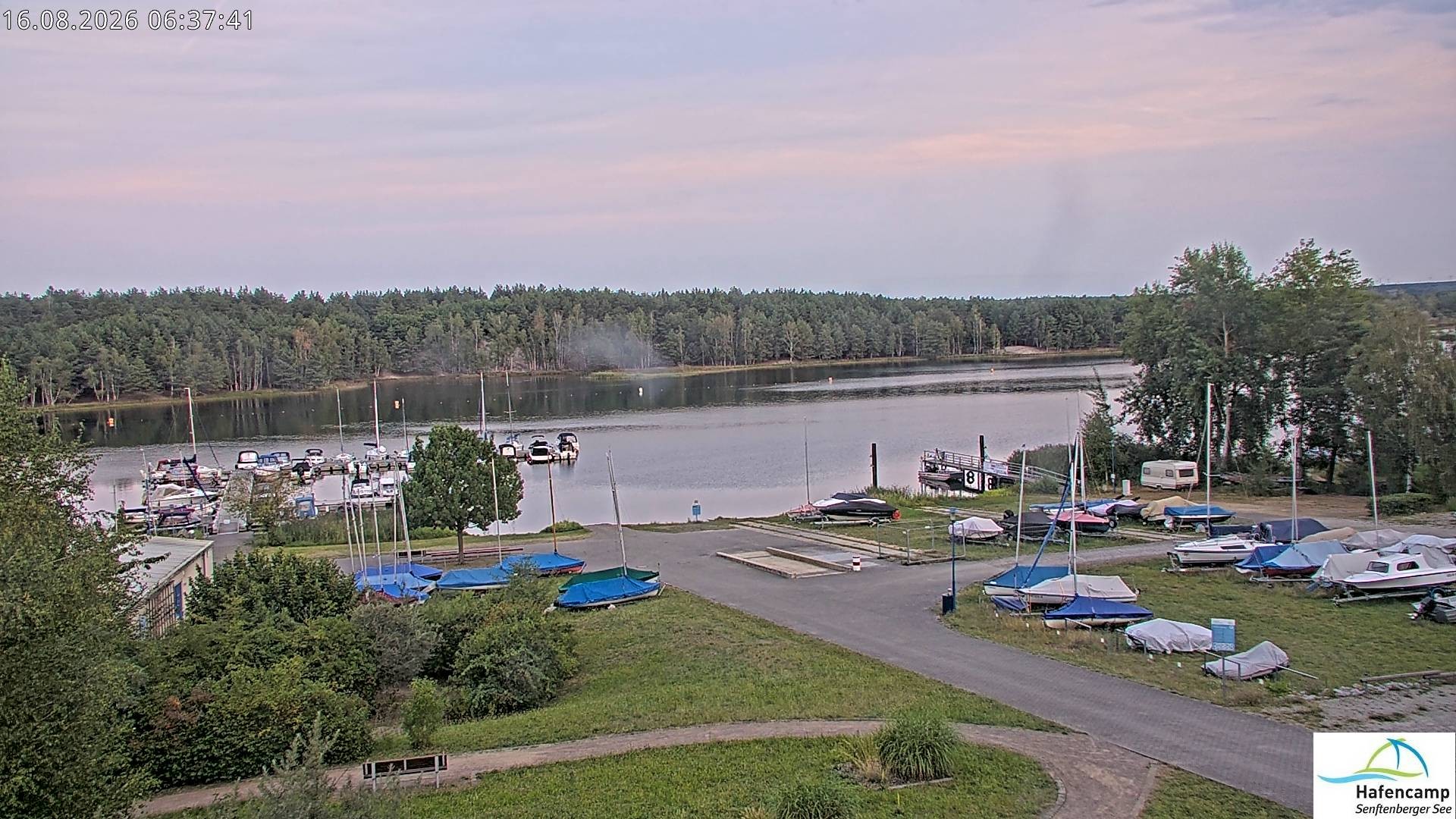 Archiv Foto Webcam Senftenberger See - Hafencamp