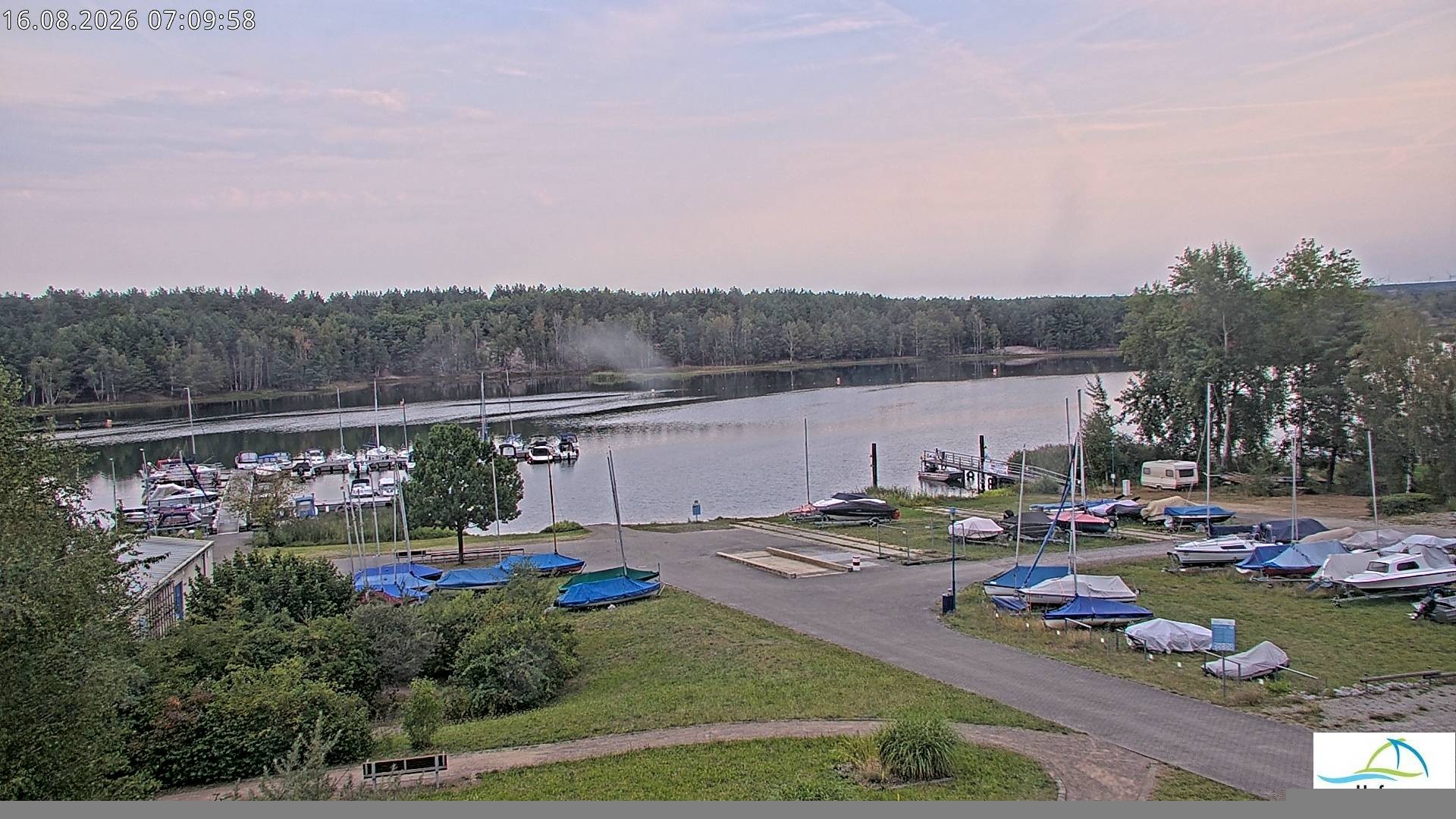 Archiv Foto Webcam Senftenberger See - Hafencamp