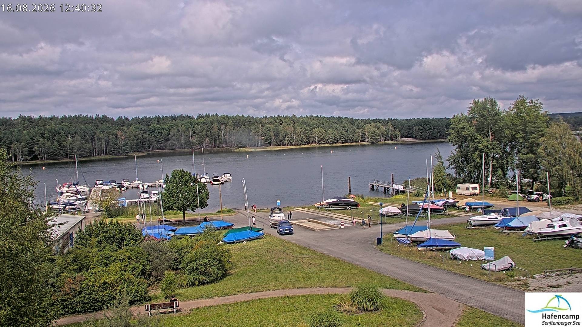 Archiv Foto Webcam Senftenberger See - Hafencamp