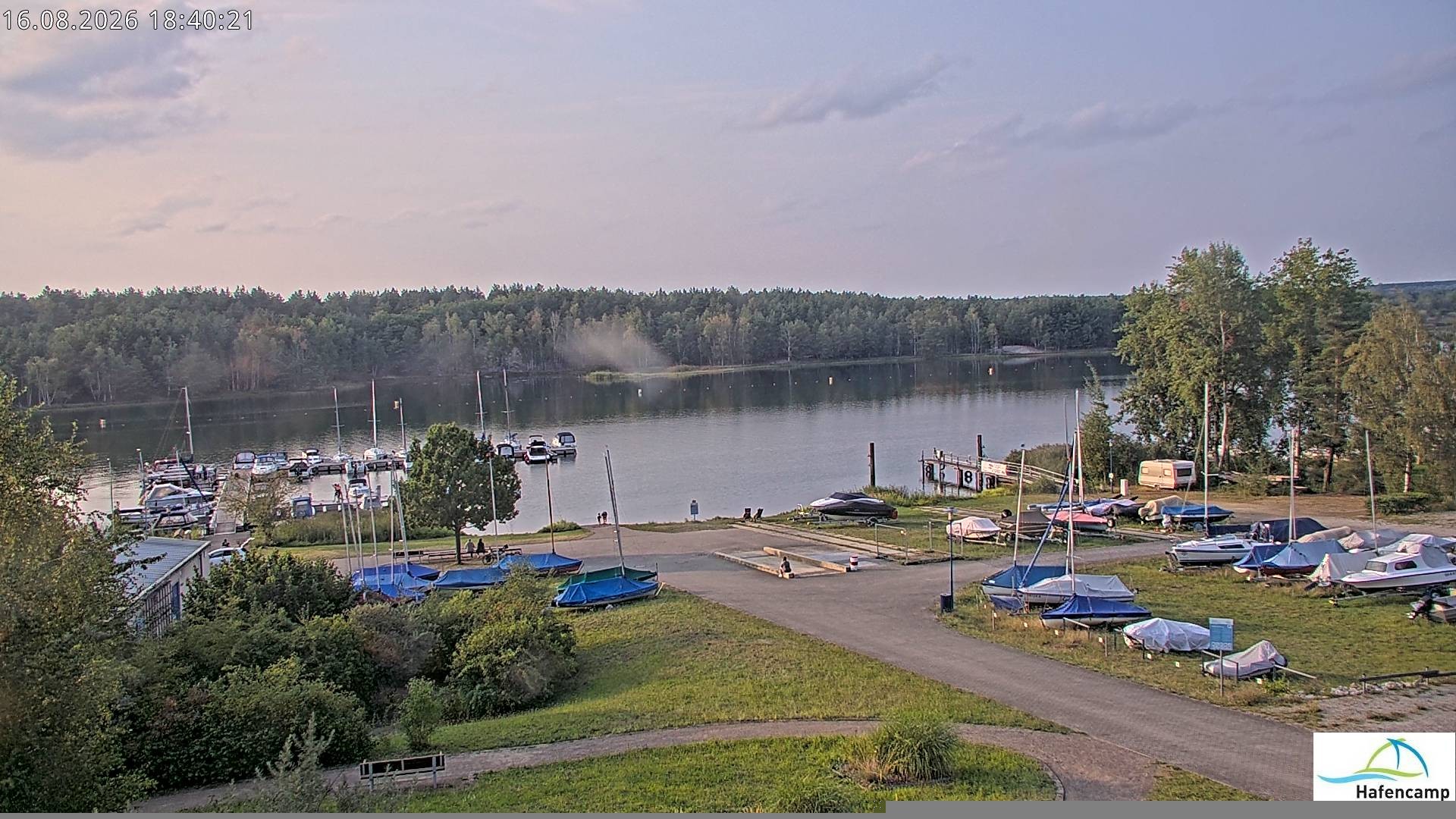 Archiv Foto Webcam Senftenberger See - Hafencamp