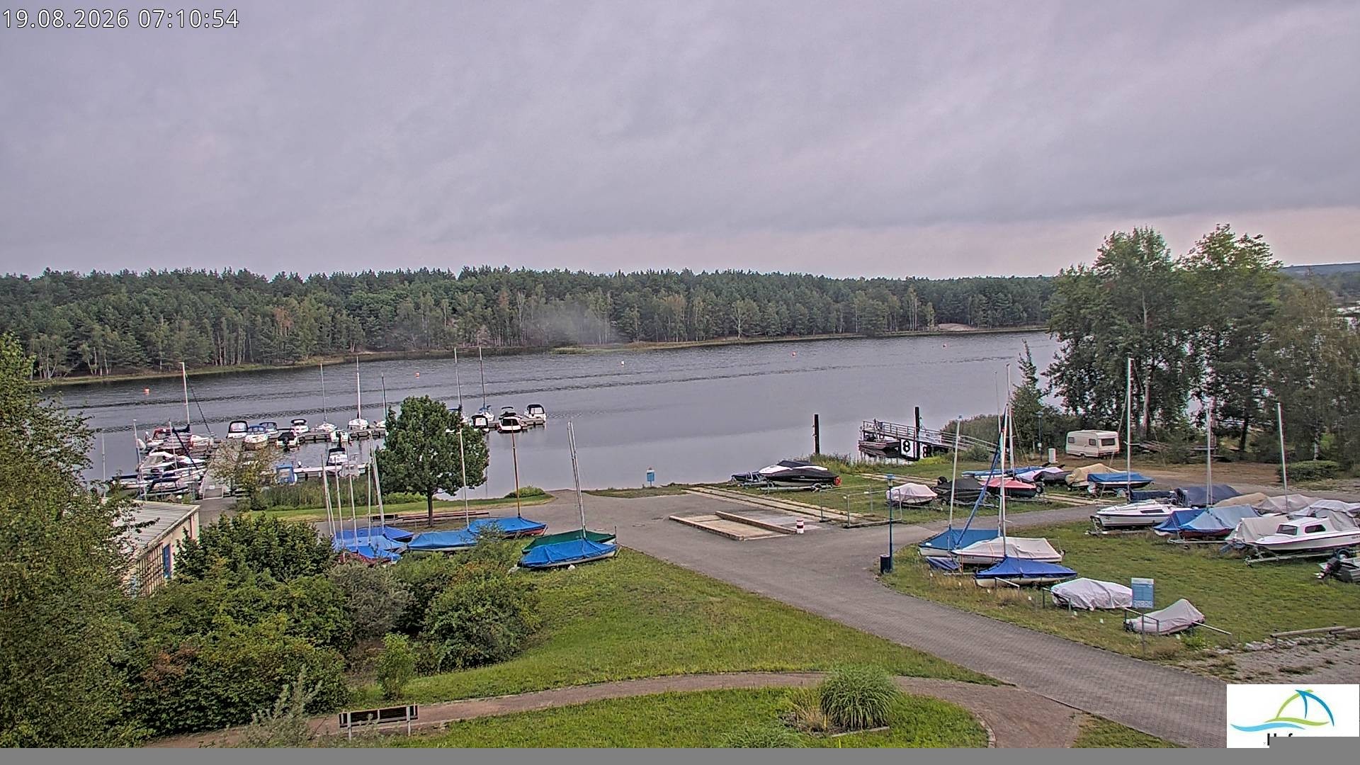 Archived image Webcam Lake Senftenberg - Camping