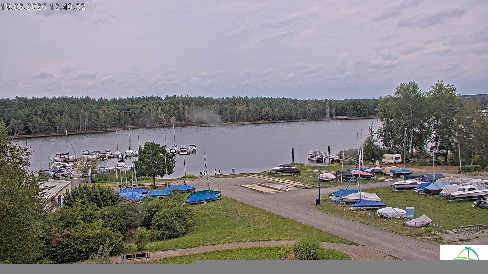 Archived image Webcam Lake Senftenberg - Camping