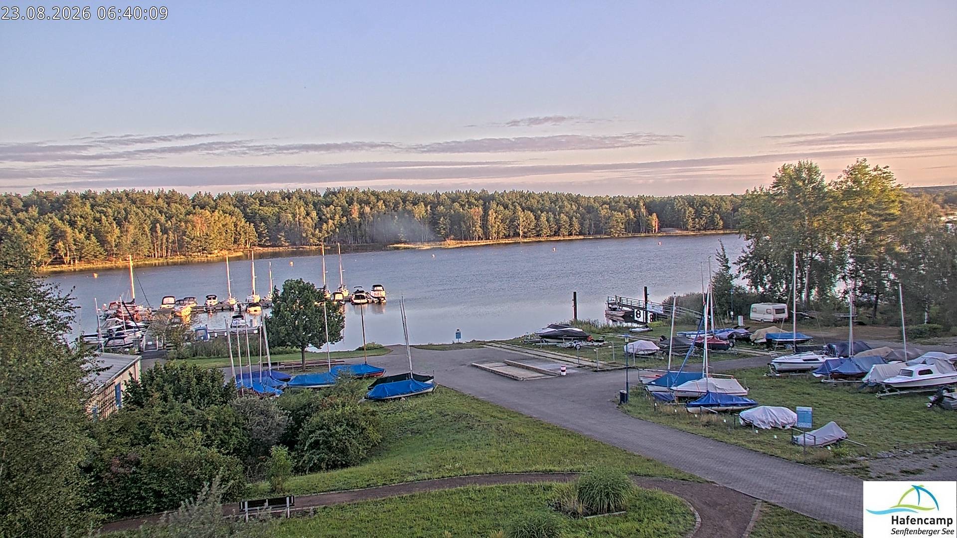 Archiv Foto Webcam Senftenberger See - Hafencamp