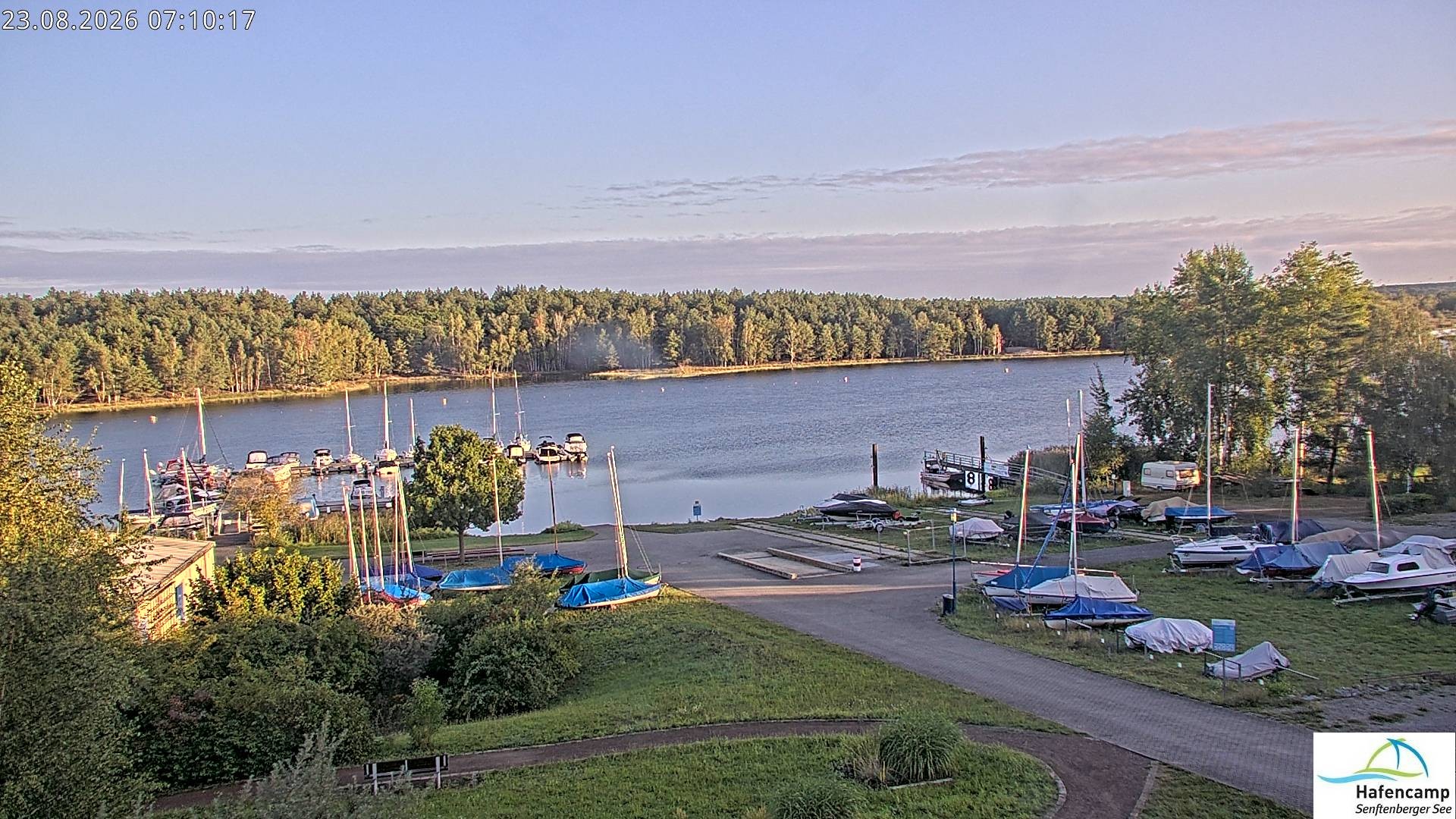Archiv Foto Webcam Senftenberger See - Hafencamp