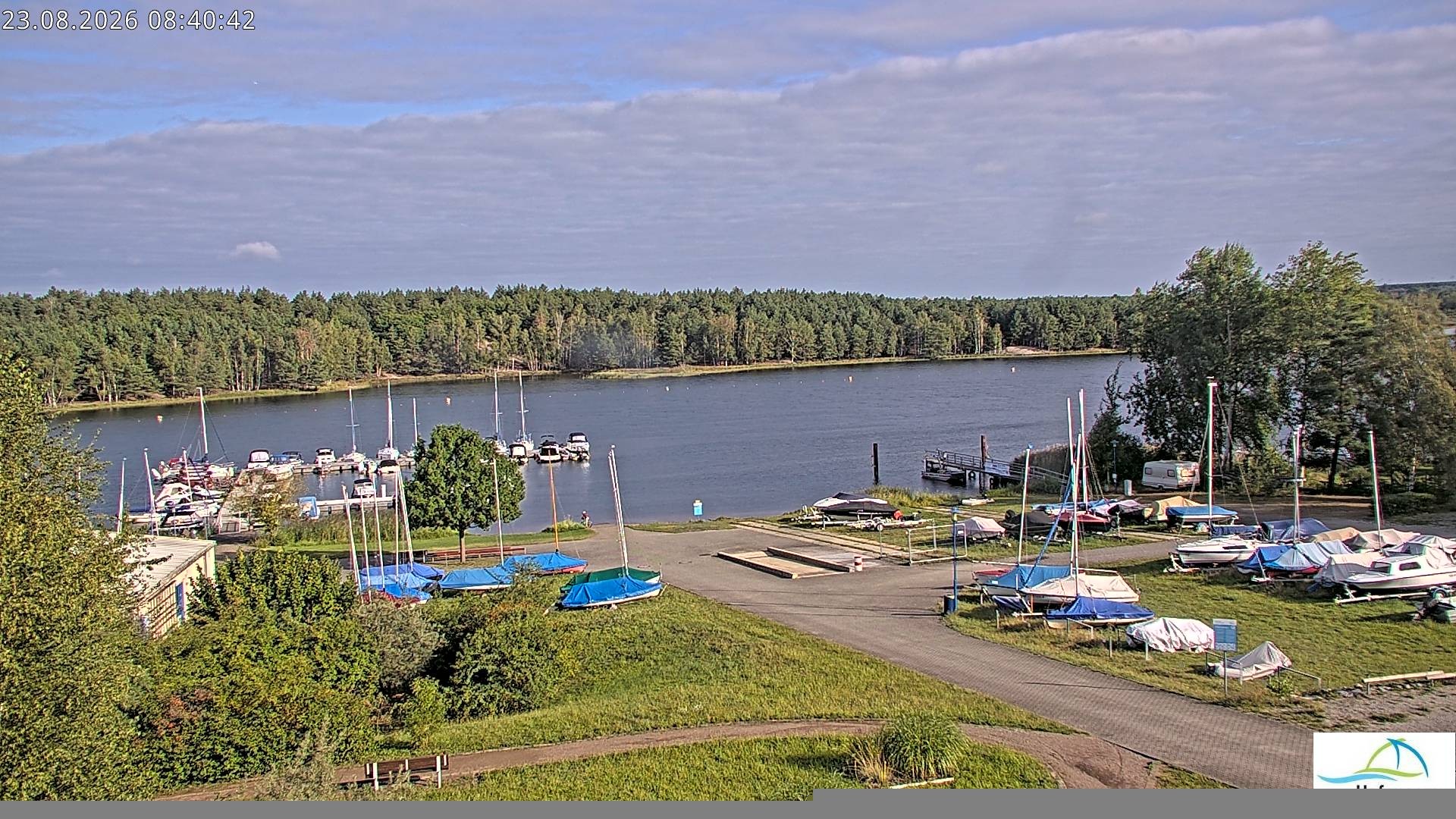 Archiv Foto Webcam Senftenberger See - Hafencamp