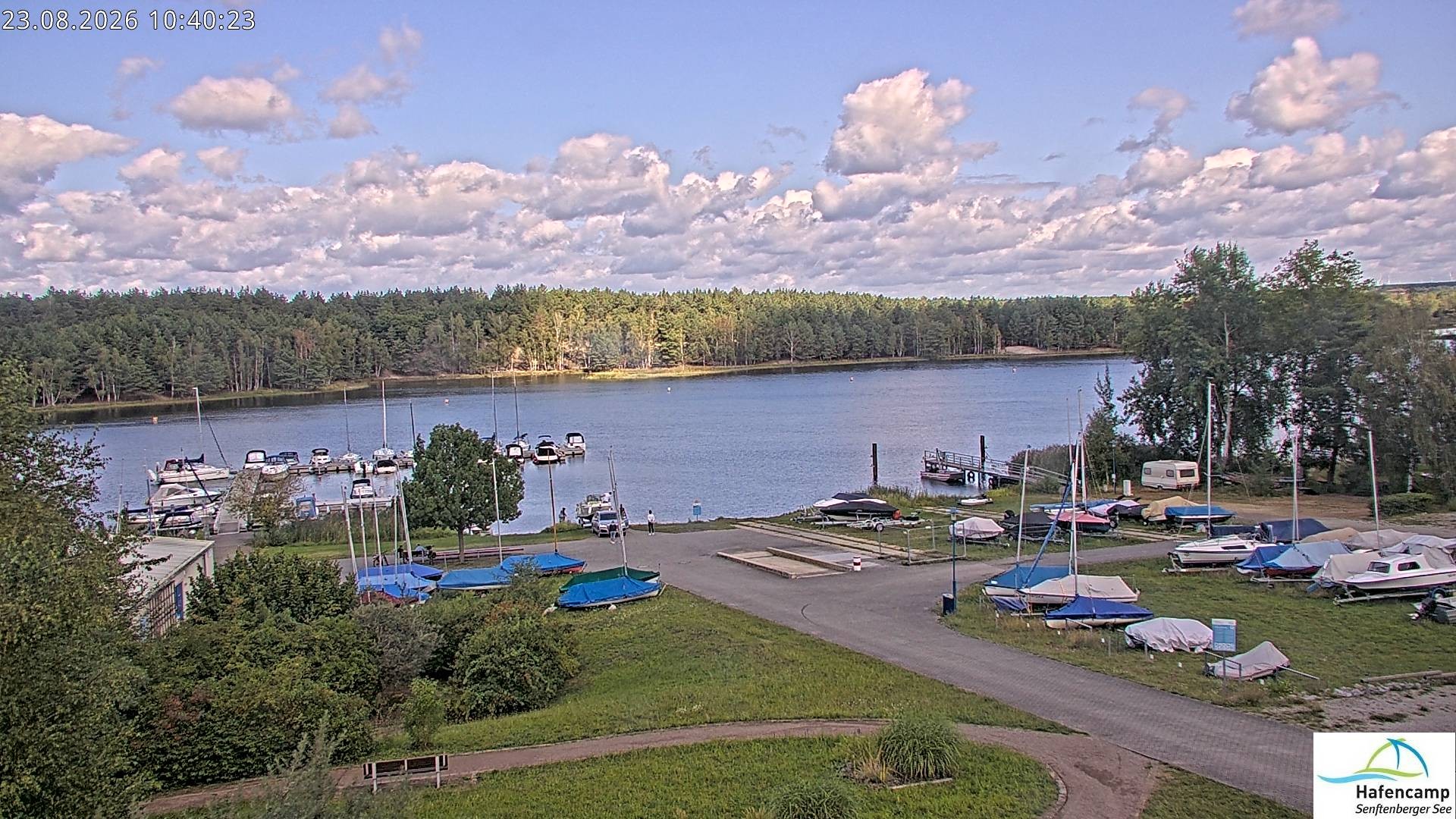 Archiv Foto Webcam Senftenberger See - Hafencamp