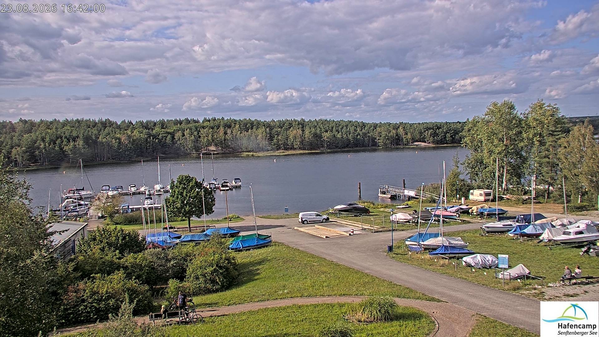 Archiv Foto Webcam Senftenberger See - Hafencamp