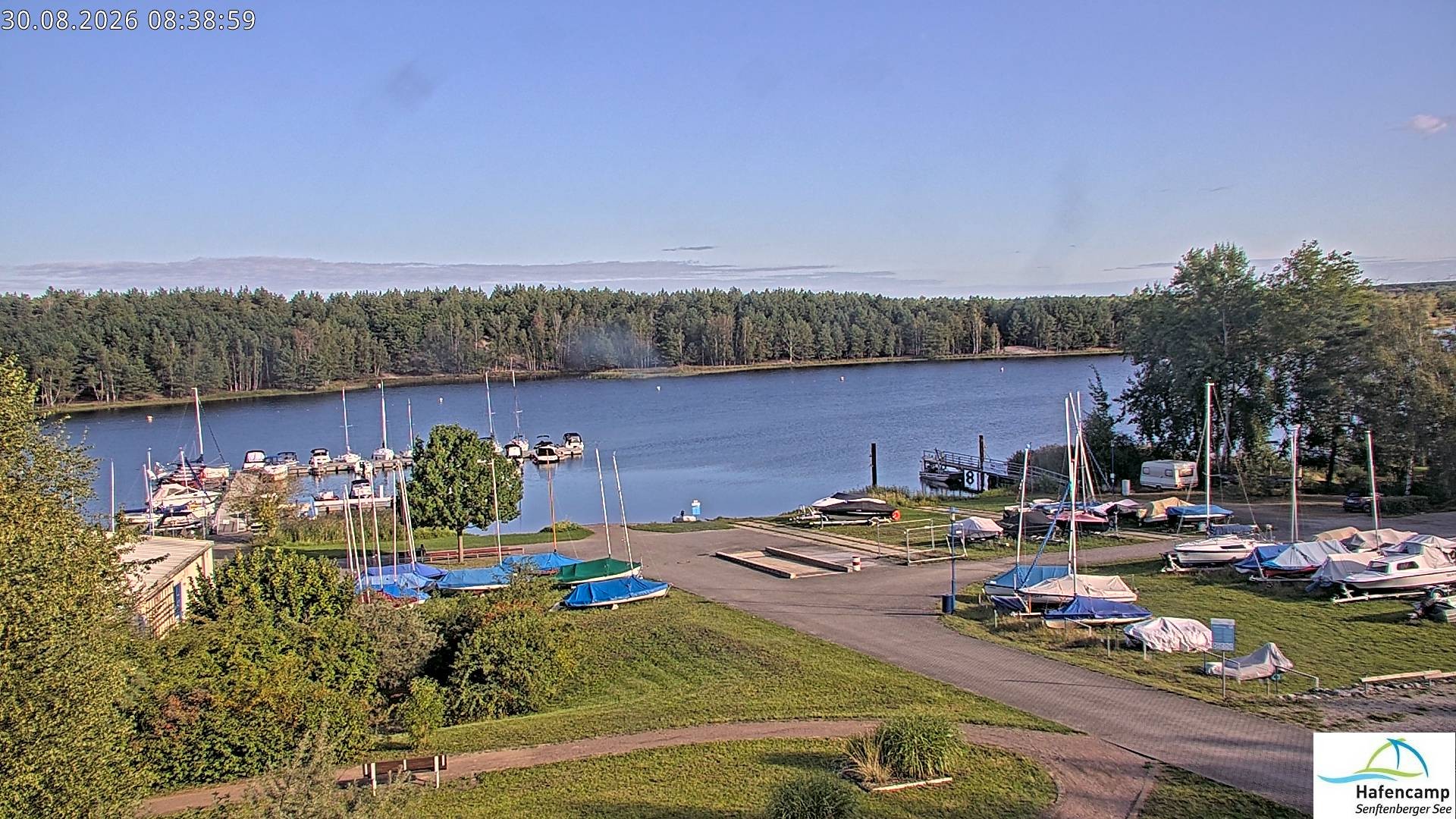 Archiv Foto Webcam Senftenberger See - Hafencamp