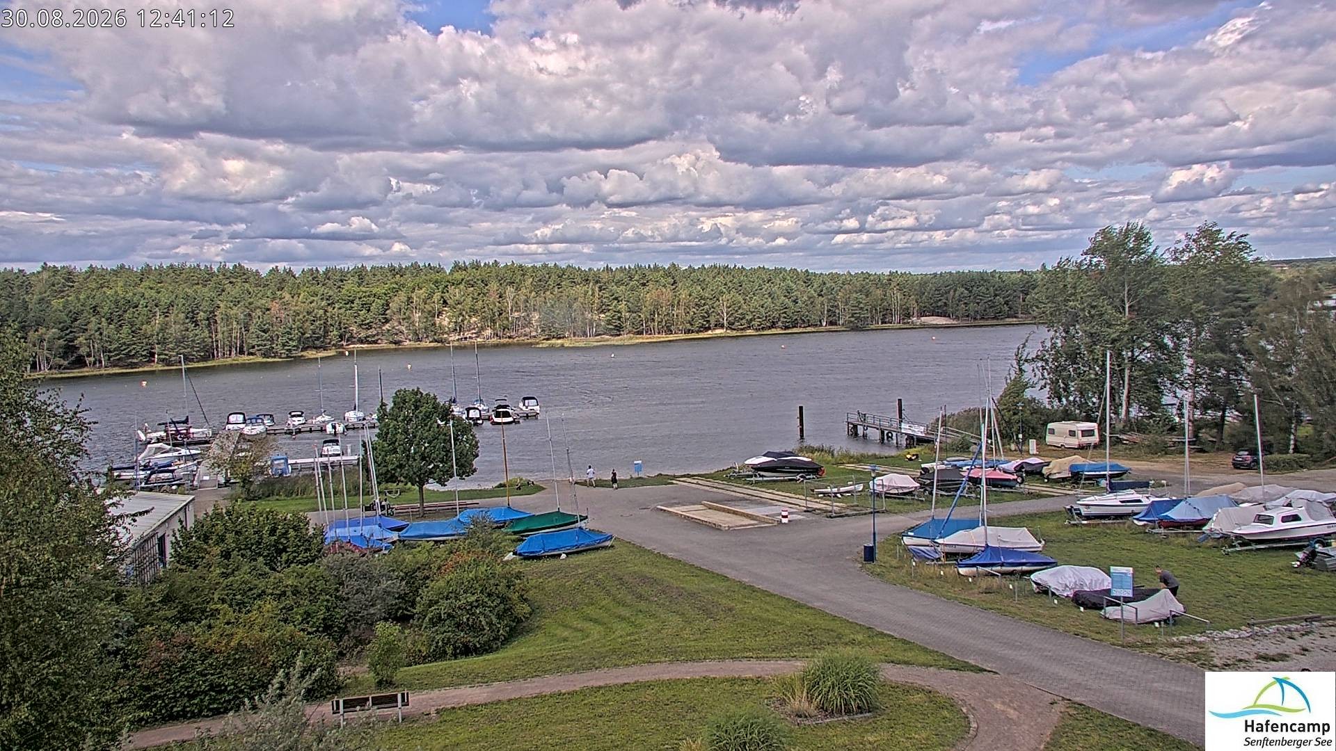 Archiv Foto Webcam Senftenberger See - Hafencamp