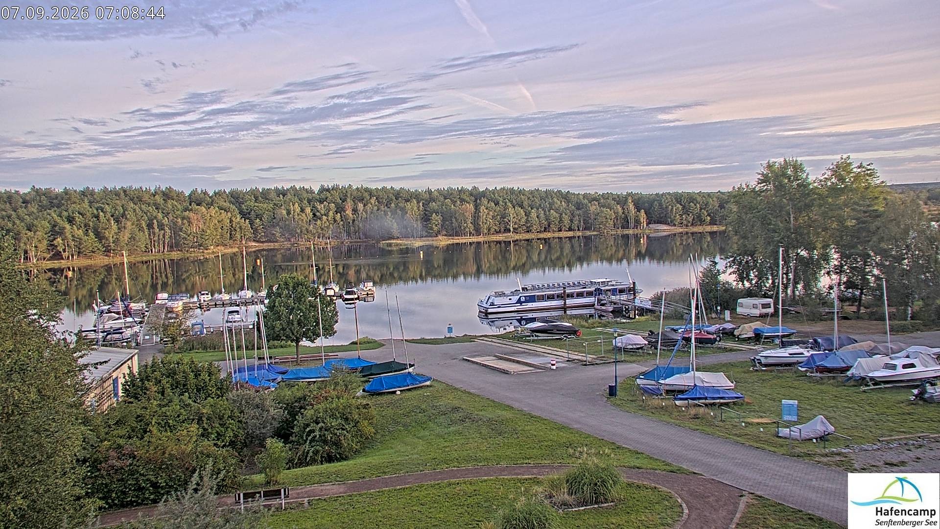 Archiv Foto Webcam Senftenberger See - Hafencamp