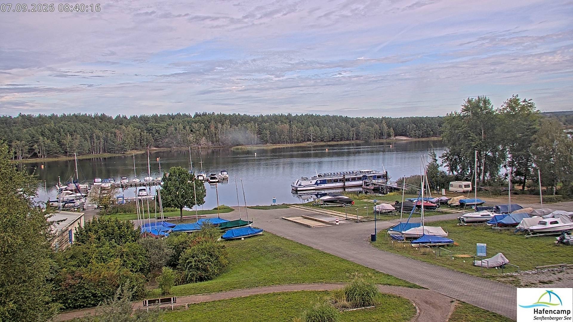 Archiv Foto Webcam Senftenberger See - Hafencamp