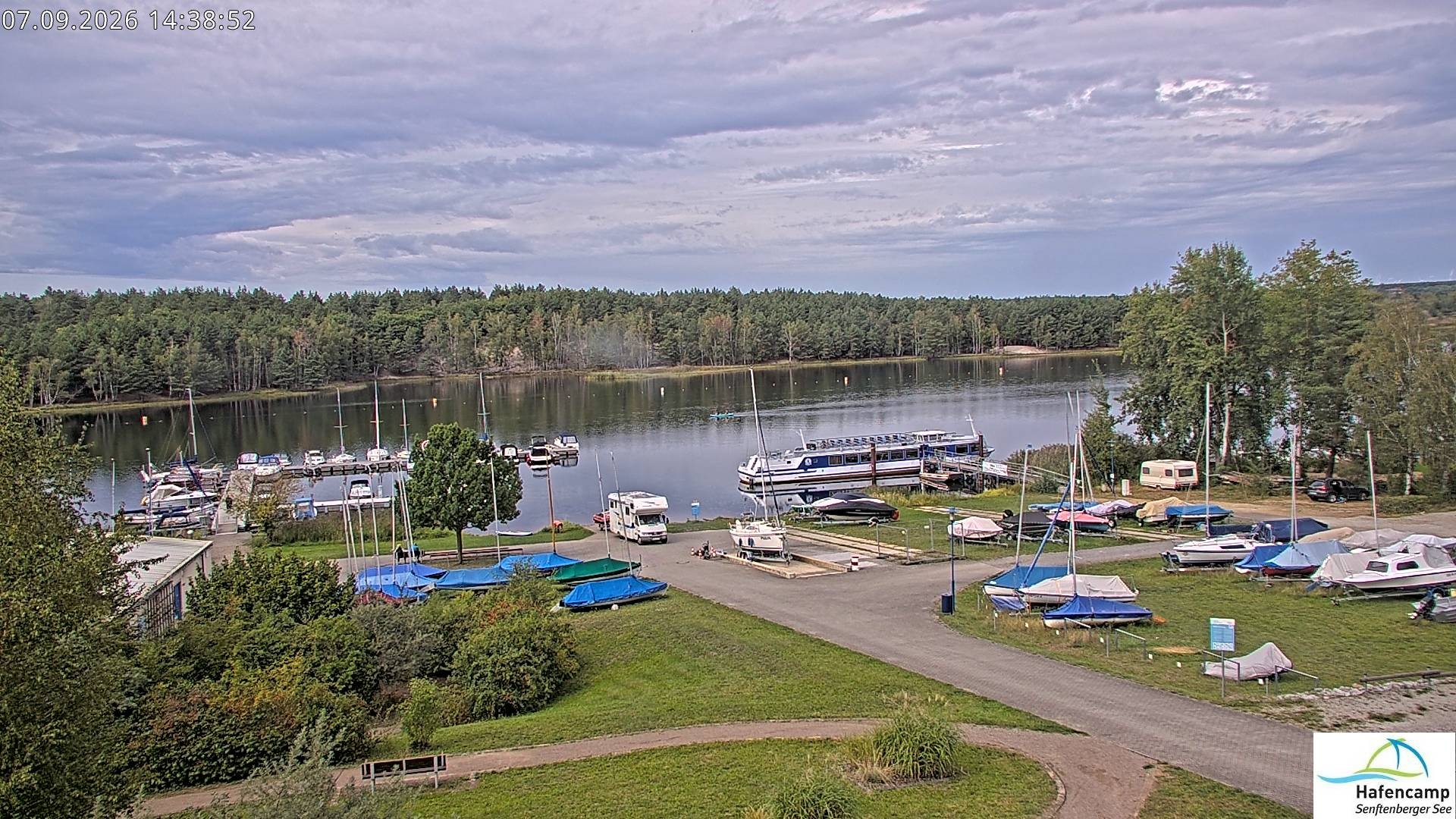 Archiv Foto Webcam Senftenberger See - Hafencamp