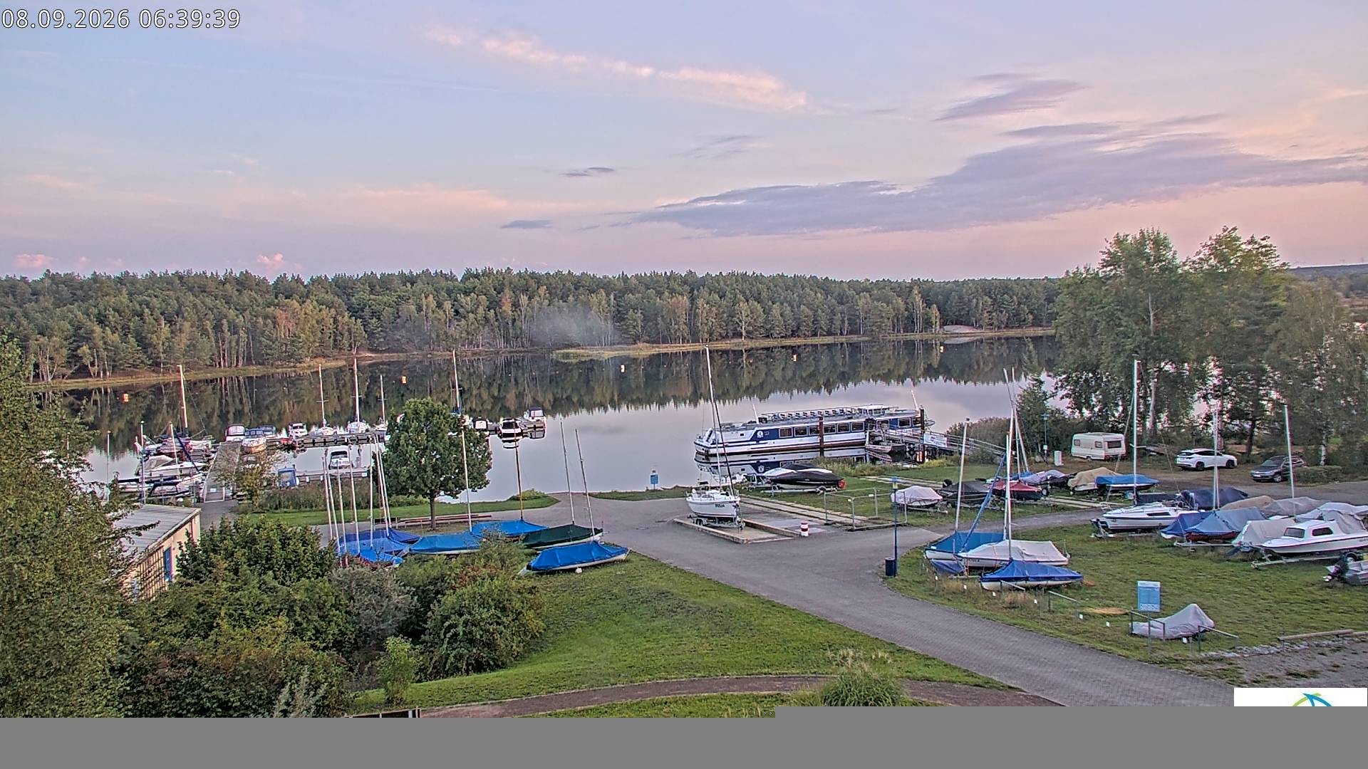 Archiv Foto Webcam Senftenberger See - Hafencamp