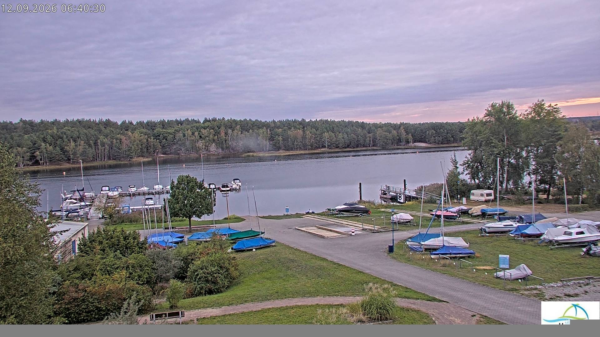 Archiv Foto Webcam Senftenberger See - Hafencamp
