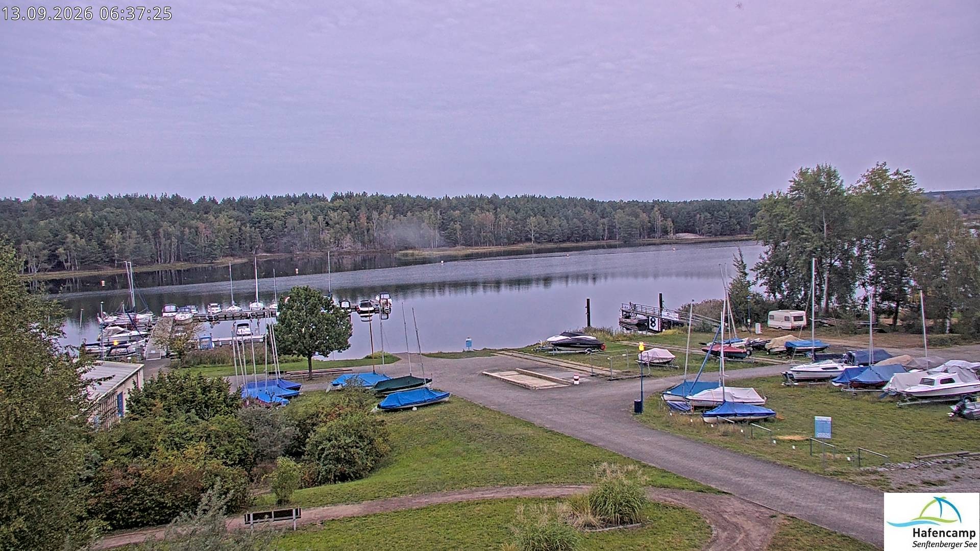Archiv Foto Webcam Senftenberger See - Hafencamp
