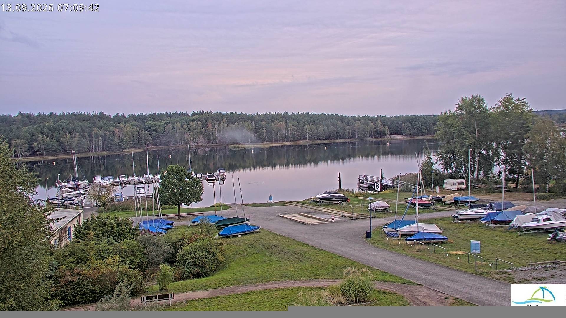 Archiv Foto Webcam Senftenberger See - Hafencamp