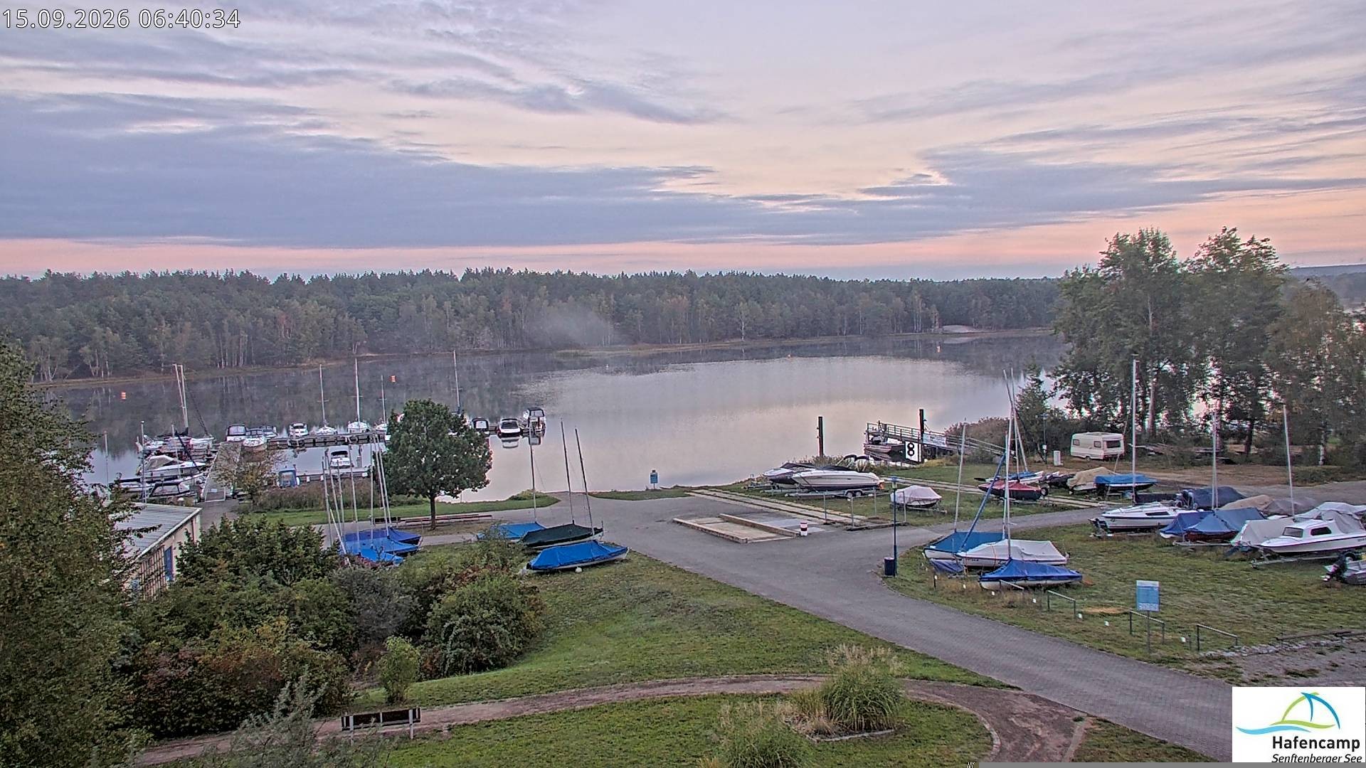 Archiv Foto Webcam Senftenberger See - Hafencamp