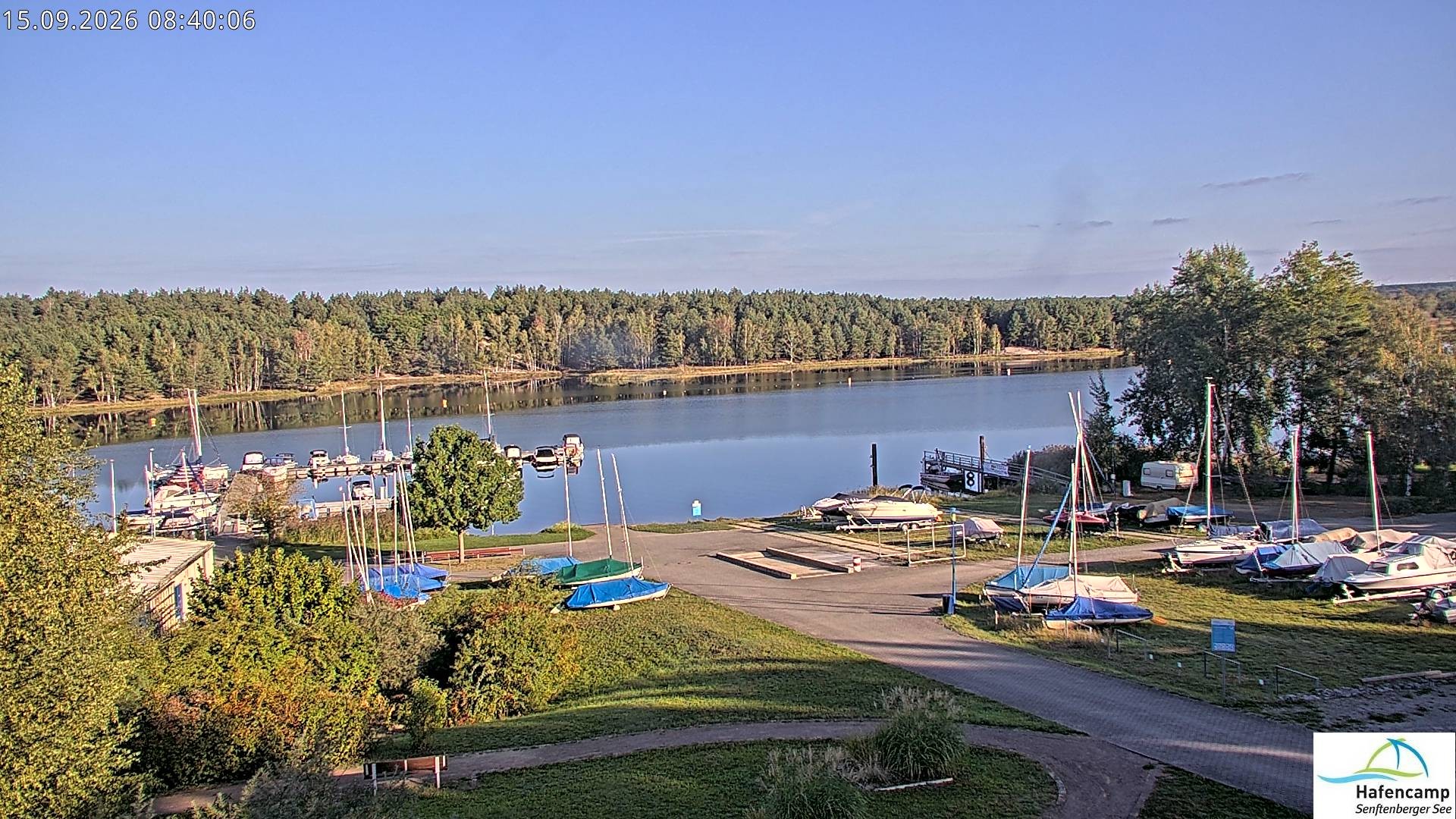 Archiv Foto Webcam Senftenberger See - Hafencamp