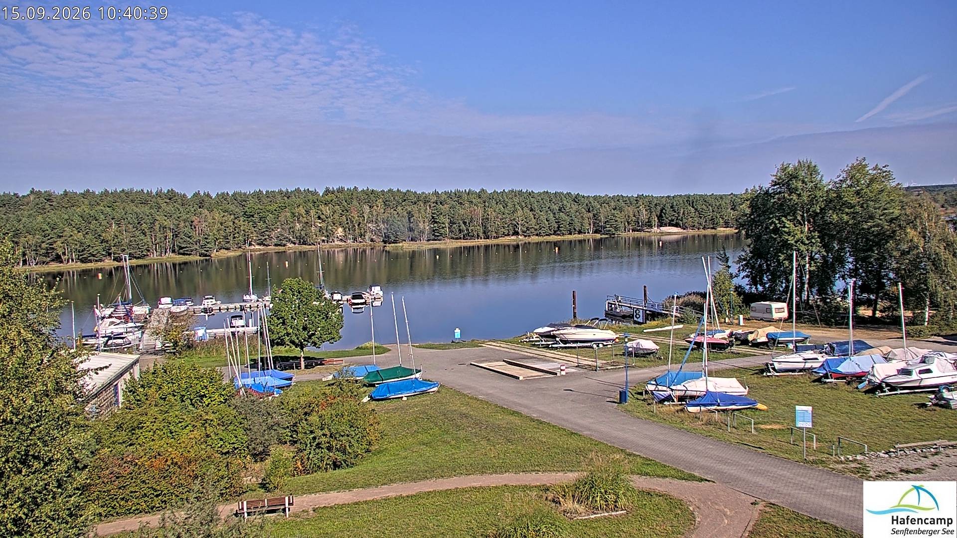 Archiv Foto Webcam Senftenberger See - Hafencamp