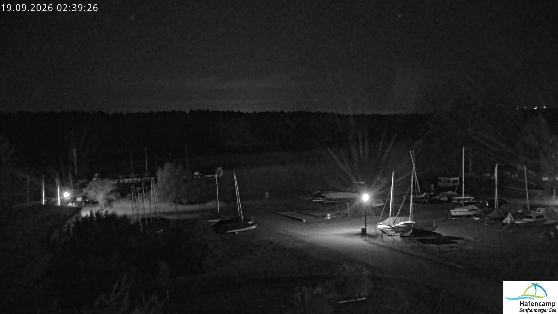 Archived image Webcam Lake Senftenberg - Camping