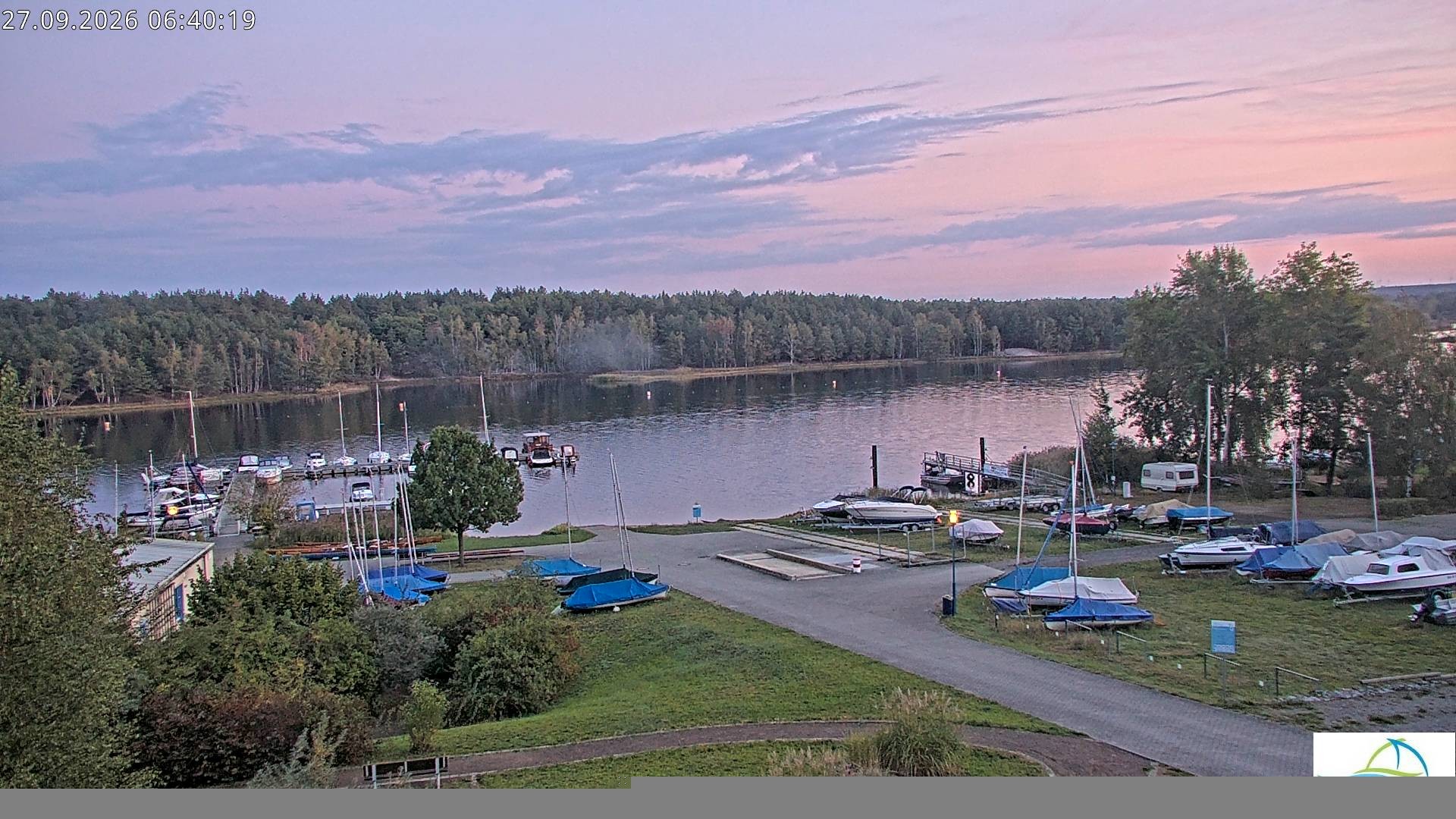 Archiv Foto Webcam Senftenberger See - Hafencamp