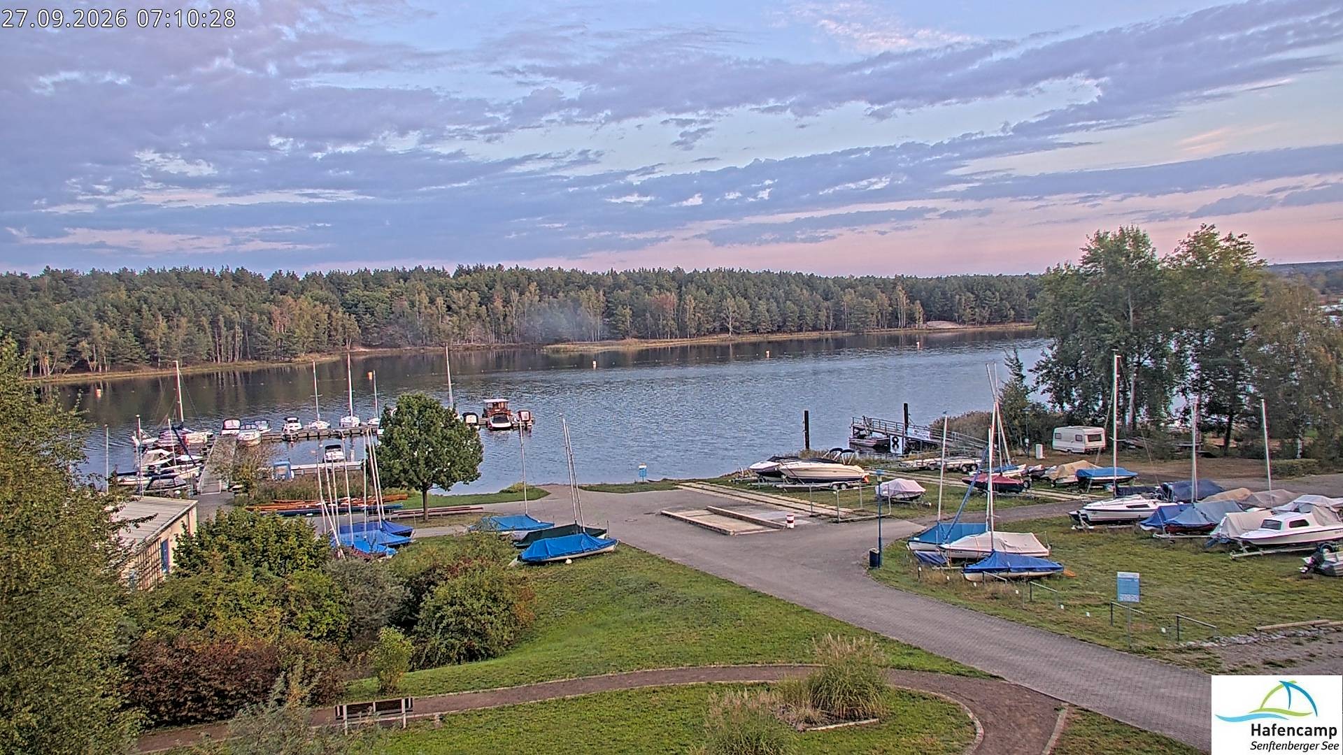 Archiv Foto Webcam Senftenberger See - Hafencamp