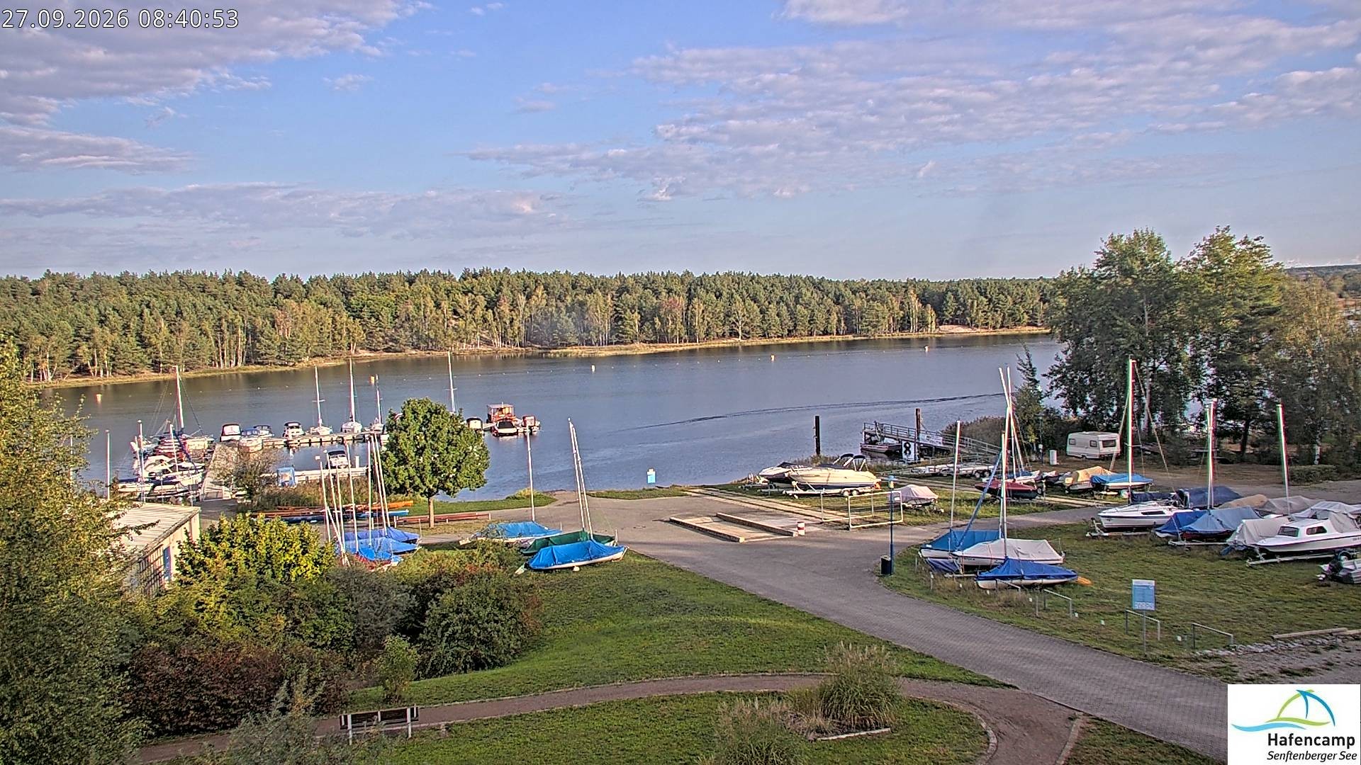 Archiv Foto Webcam Senftenberger See - Hafencamp