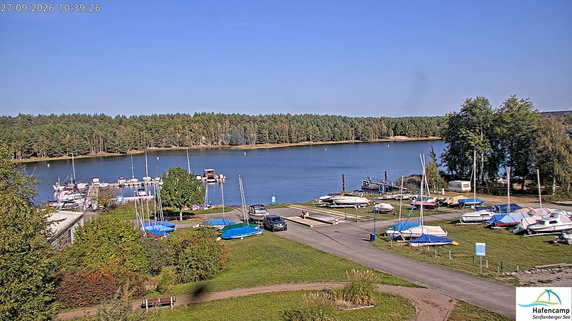 Archiv Foto Webcam Senftenberger See - Hafencamp