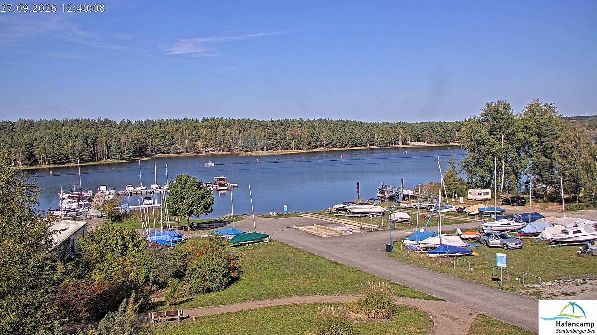 Archiv Foto Webcam Senftenberger See - Hafencamp