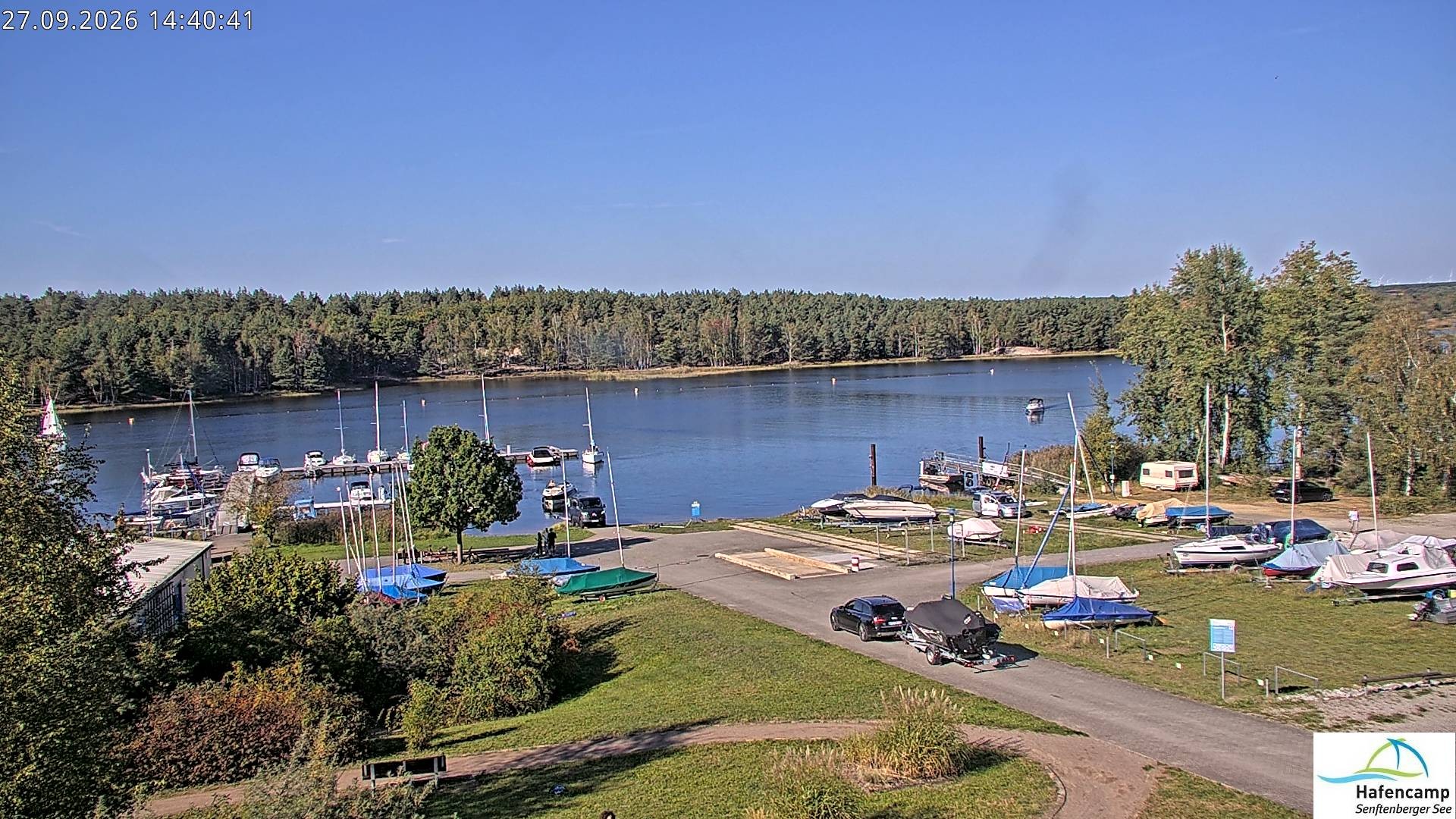 Archiv Foto Webcam Senftenberger See - Hafencamp