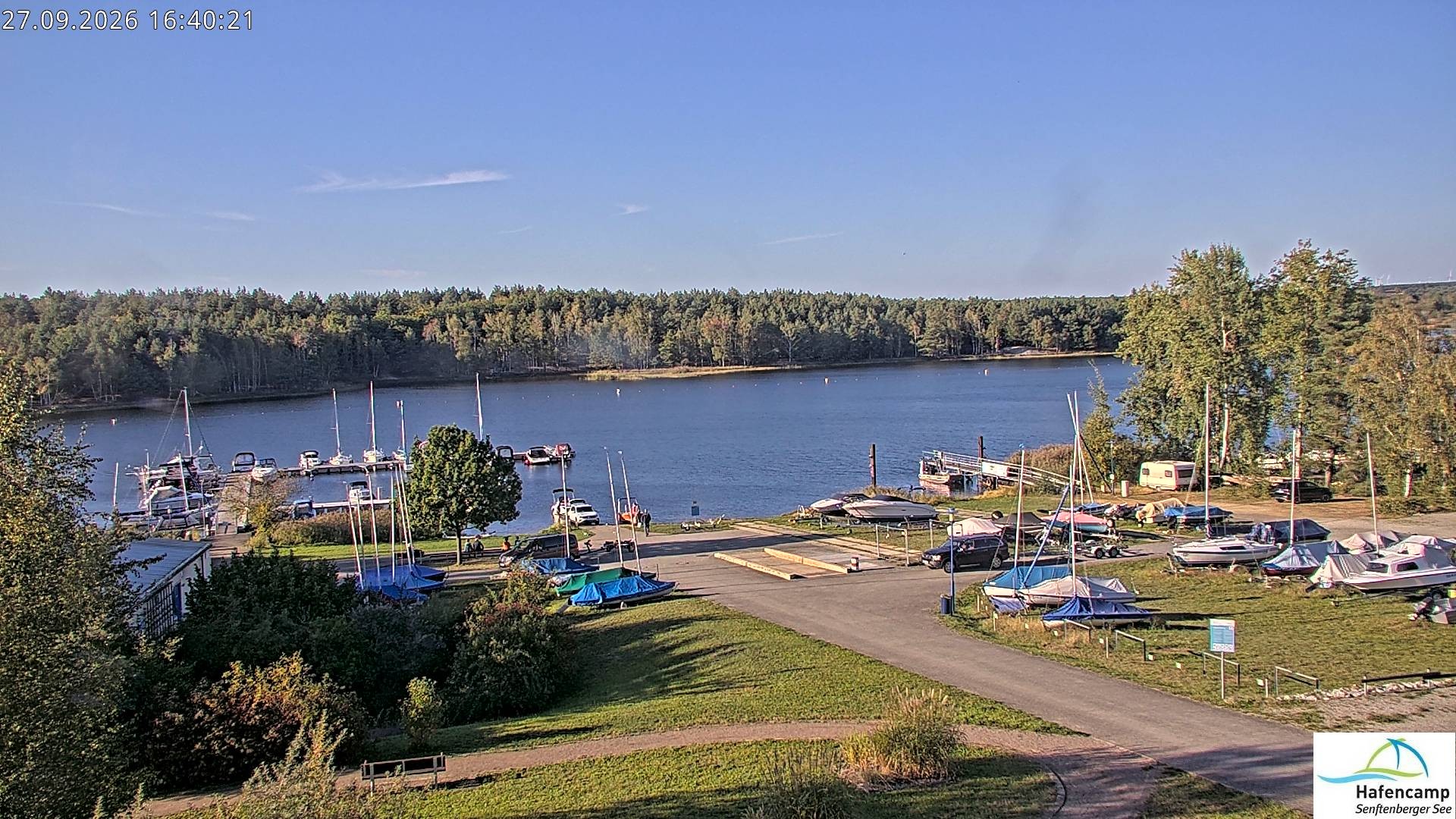 Archiv Foto Webcam Senftenberger See - Hafencamp