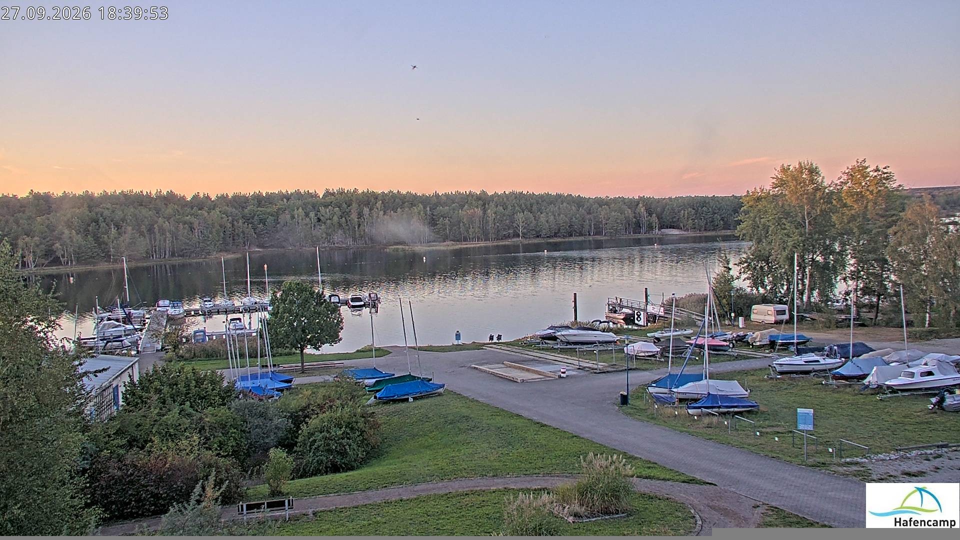 Archiv Foto Webcam Senftenberger See - Hafencamp