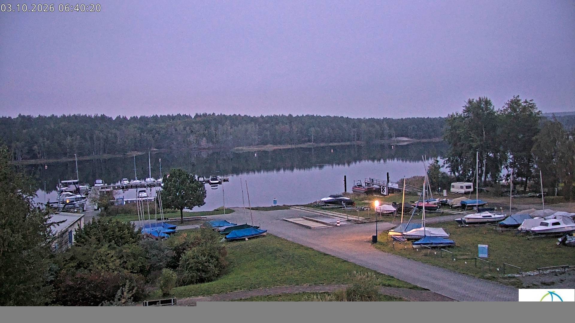 Archiv Foto Webcam Senftenberger See - Hafencamp