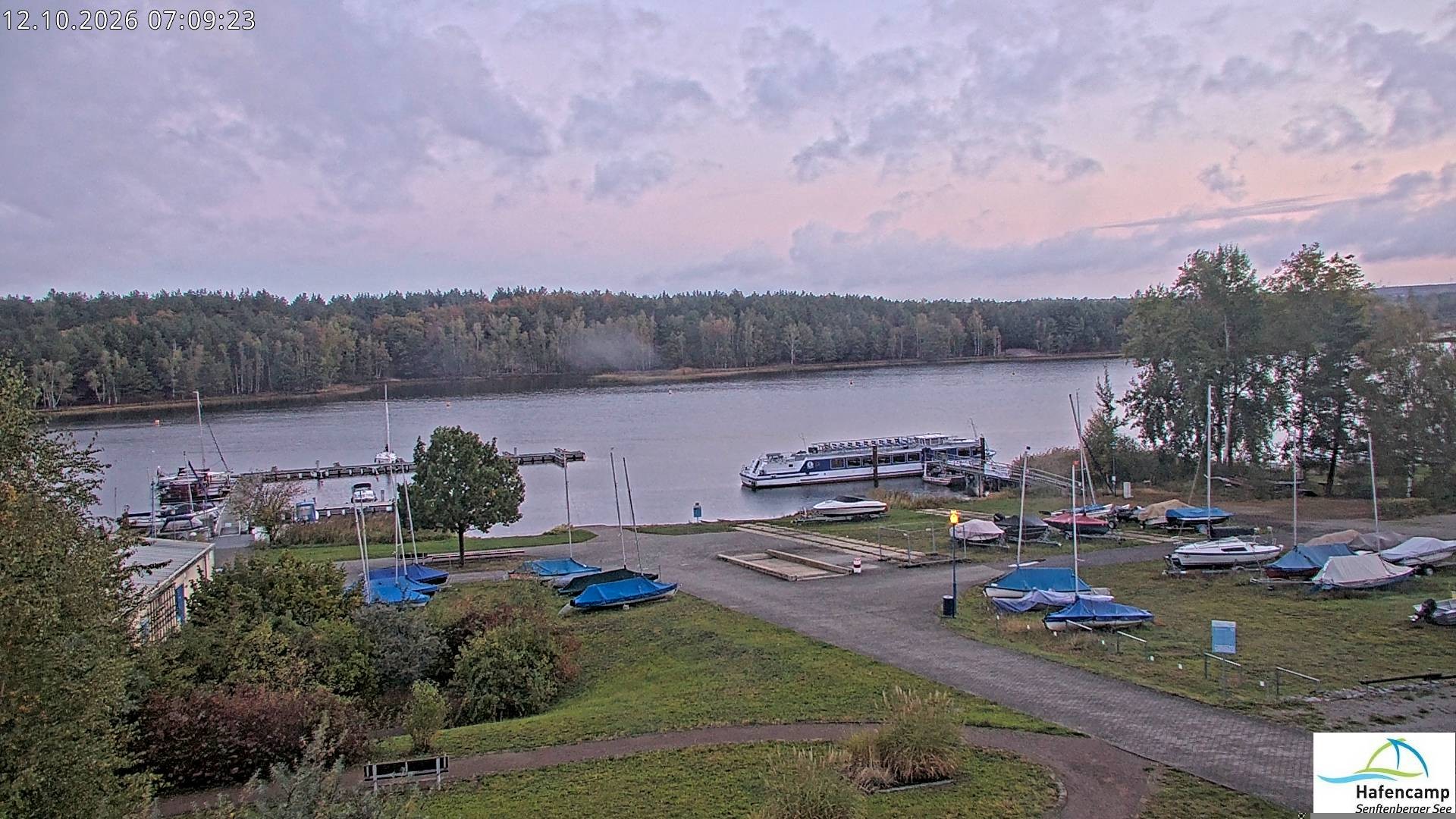Archiv Foto Webcam Senftenberger See - Hafencamp