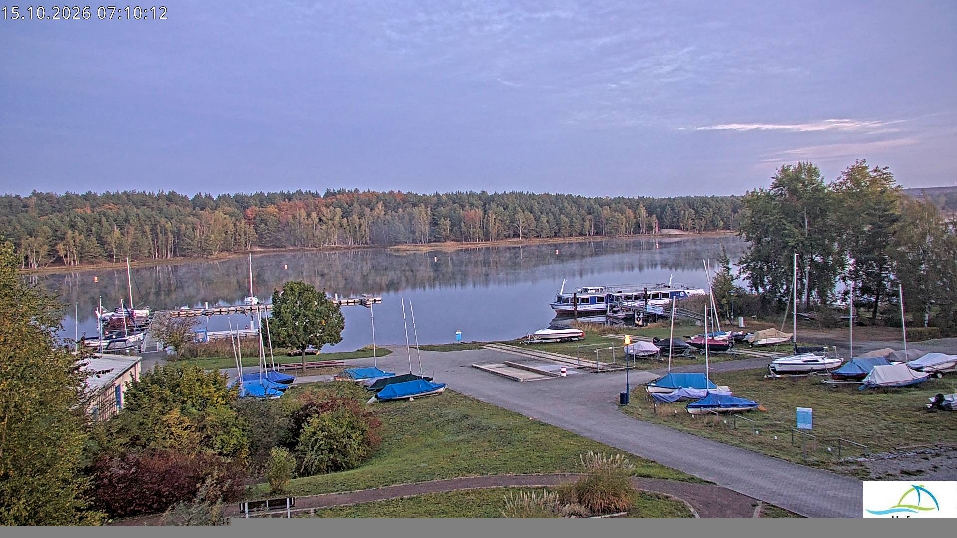 Archiv Foto Webcam Senftenberger See - Hafencamp
