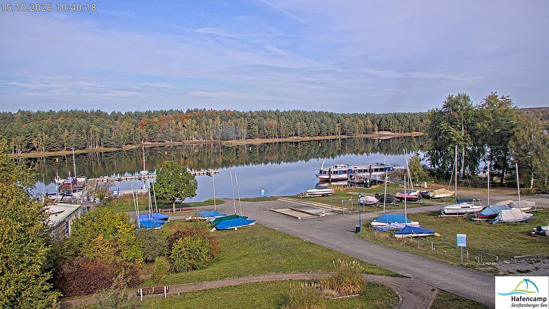 Archiv Foto Webcam Senftenberger See - Hafencamp