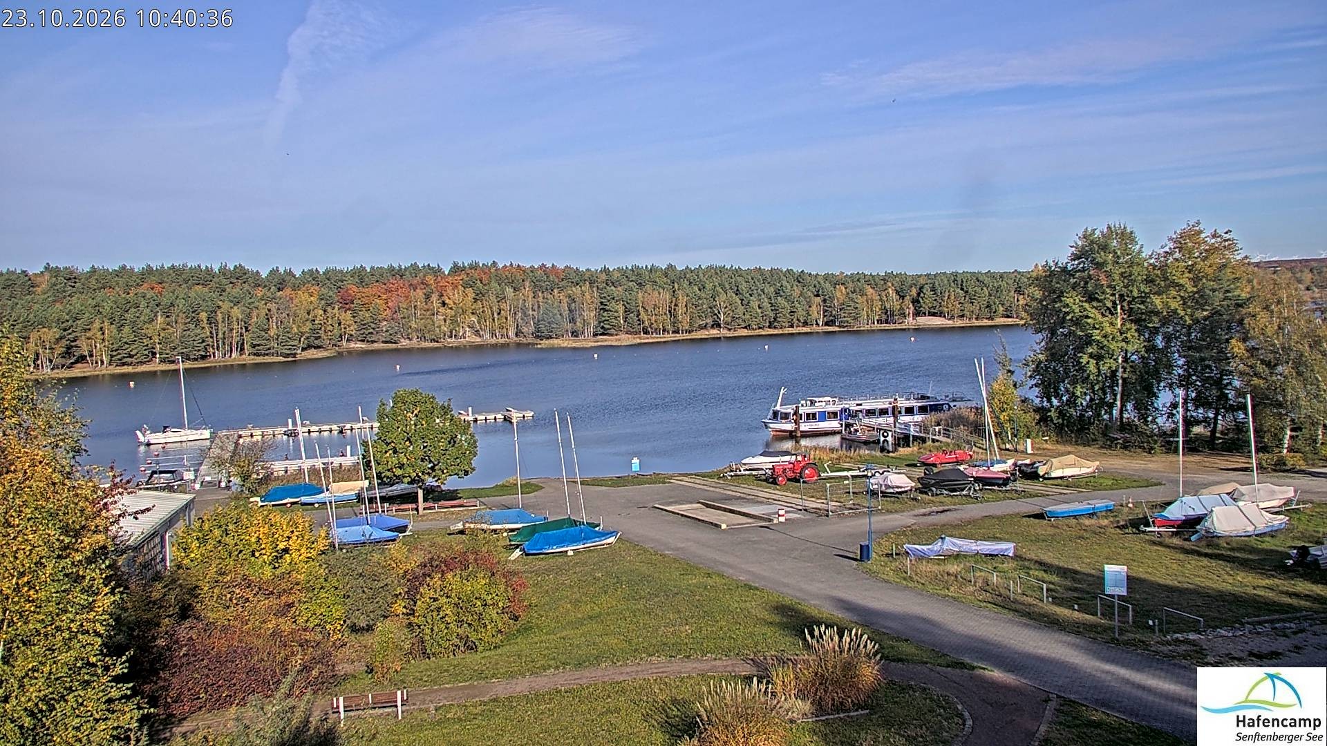 Archiv Foto Webcam Senftenberger See - Hafencamp