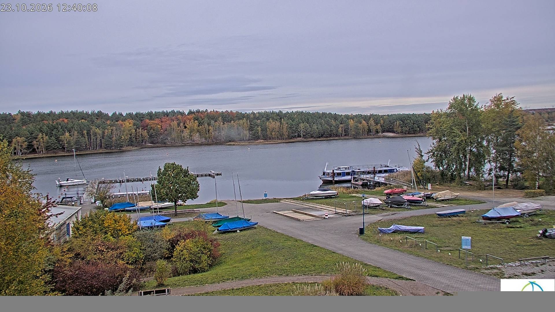 Archived image Webcam Lake Senftenberg - Camping