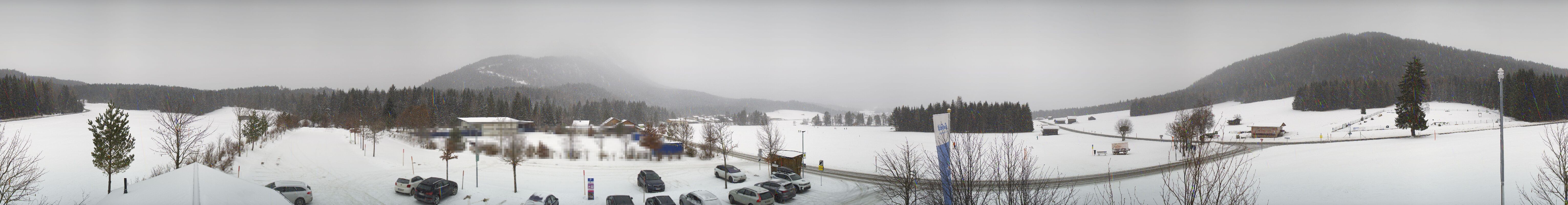 Archived image Webcam Leutasch Moos - Rödlach Parking