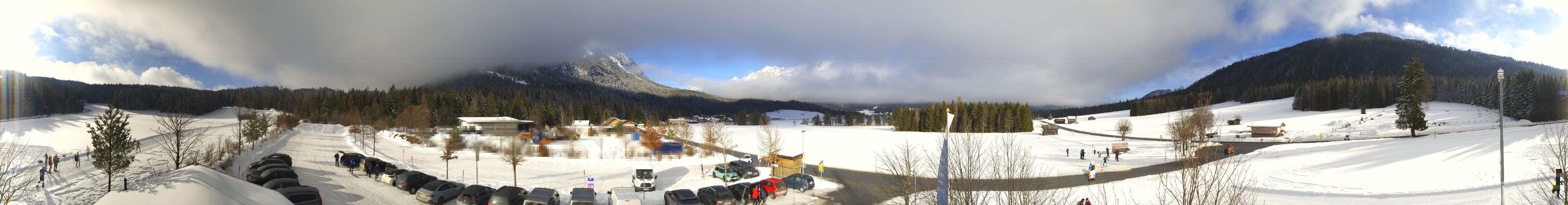 Archived image Webcam Leutasch Moos - Rödlach Parking