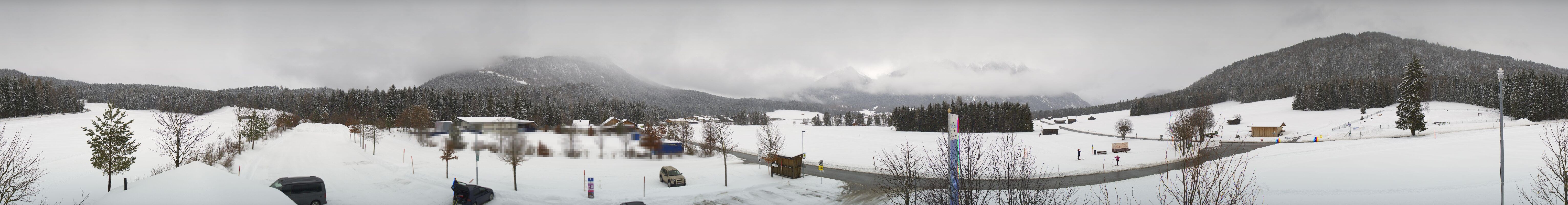 Archived image Webcam Leutasch Moos - Rödlach Parking