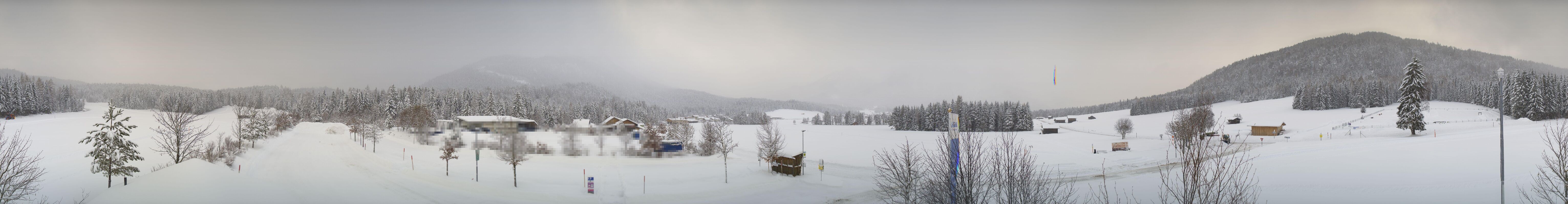 Archiv Foto Webcam Leutasch Moos - Rödlach Parkplatz