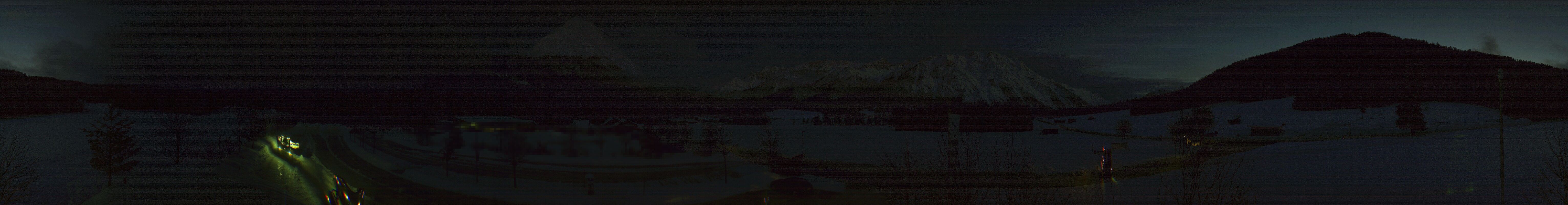 Archiv Foto Webcam Leutasch Moos - Rödlach Parkplatz