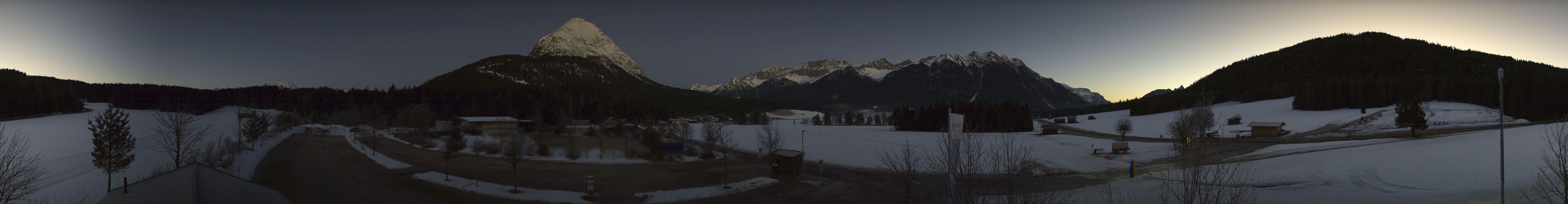 Archived image Webcam Leutasch Moos - Rödlach Parking