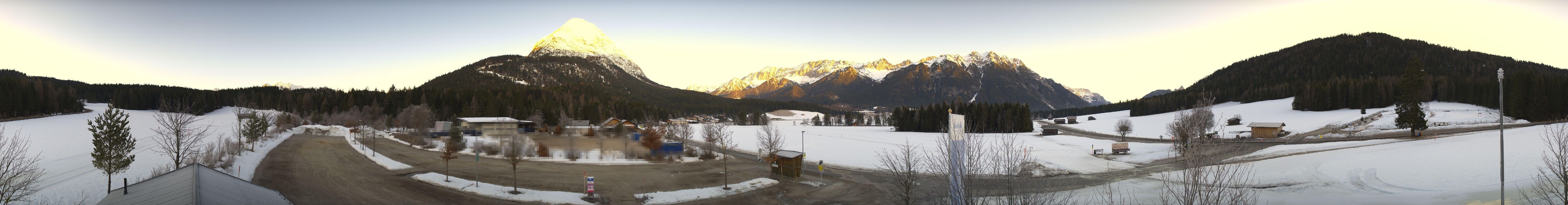 Archived image Webcam Leutasch Moos - Rödlach Parking