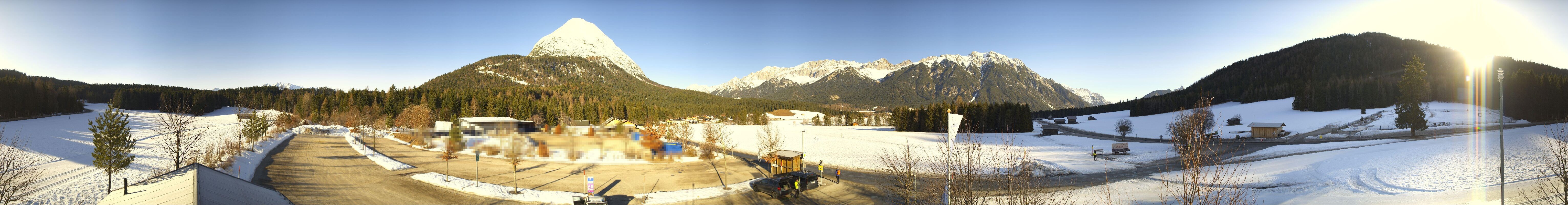 Archived image Webcam Leutasch Moos - Rödlach Parking