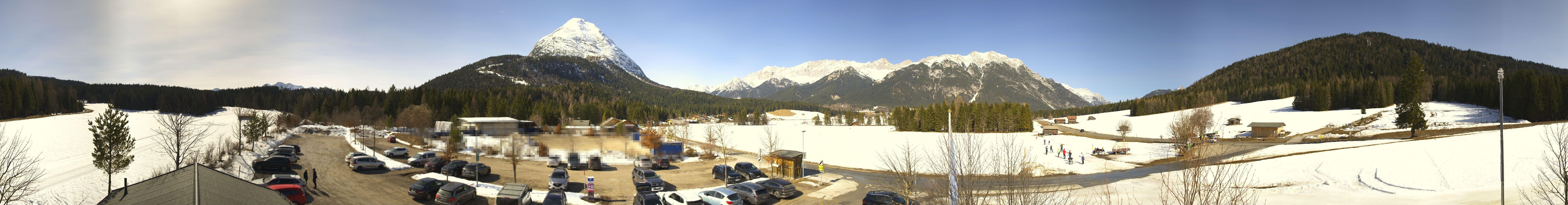 Archived image Webcam Leutasch Moos - Rödlach Parking