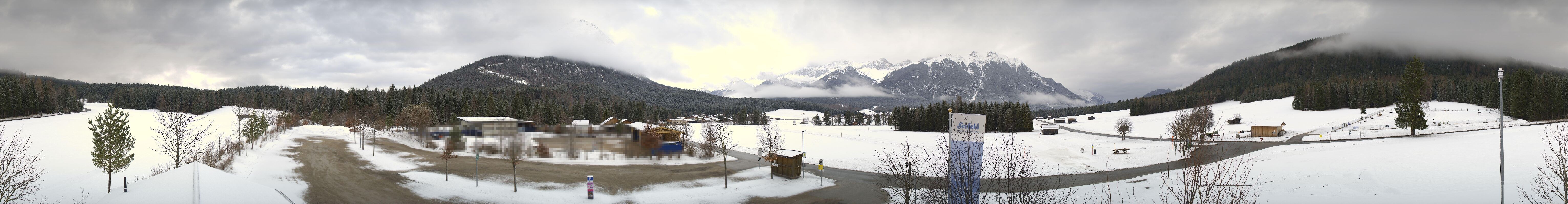 Archiv Foto Webcam Leutasch Moos - Rödlach Parkplatz