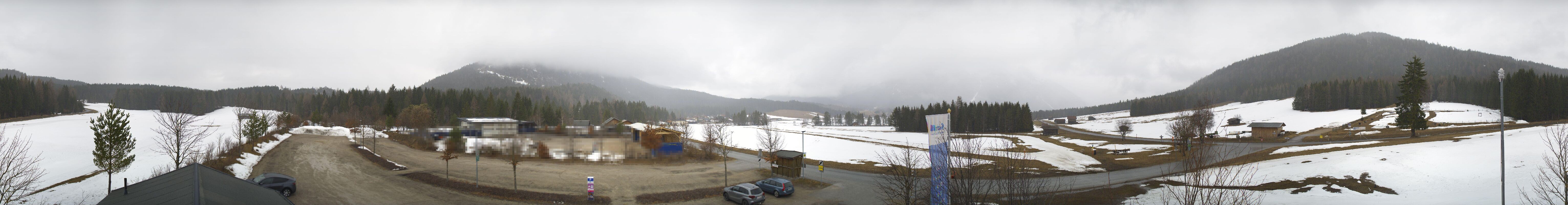 Archiv Foto Webcam Leutasch Moos - Rödlach Parkplatz