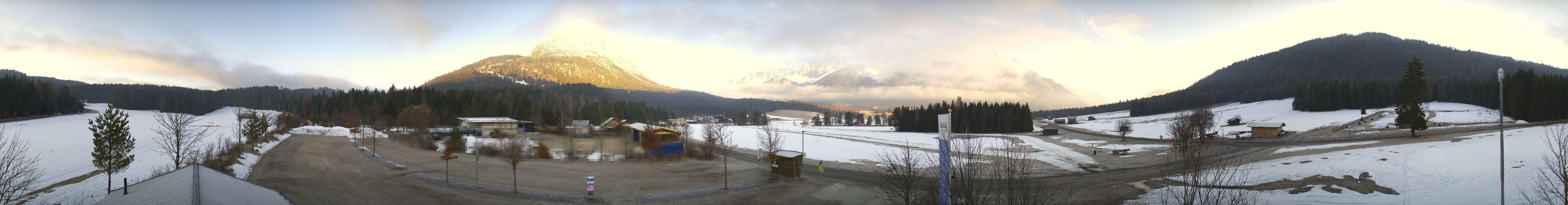 Archived image Webcam Leutasch Moos - Rödlach Parking